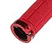 607 Bike Hand Grips, MTB Grips Handlebar Lockable Mountain Antiskid Shockproof Aluminum Alloy Locking Ring Comfy Soft TPR Rubber Handlebar for Bicycle Mountain Bike BMX Folding Bike 1 Pair (Red)