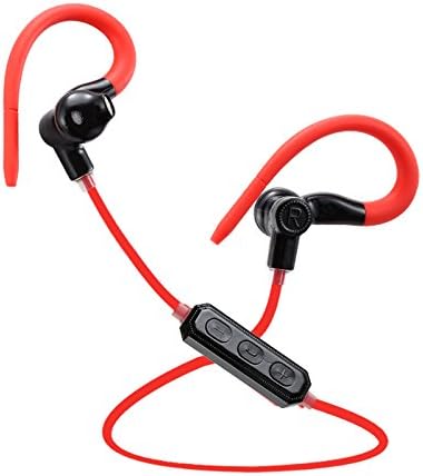 Bluetooth Headphones, Ourkens Bluetooth Earbuds V4.1 Wireless Sports Headphones, Secure Fit for Sport Gym for iPhone, iPad and Android Phones (Red)
