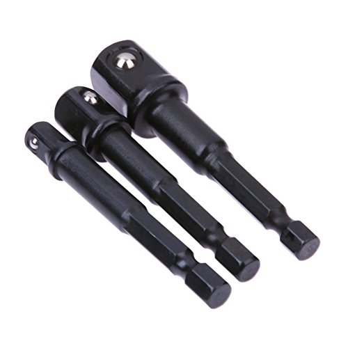 3Pcs Hex Power Drill Driver Socket Wrench Adapter