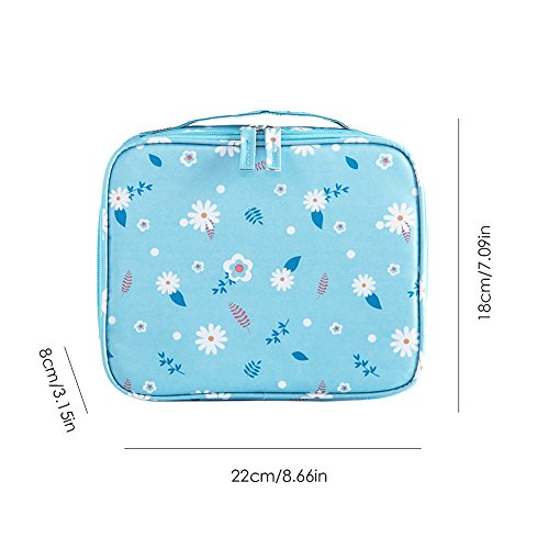FOERTENG Travel Waterproof Makeup Bag Cosmetic Large Capacity Train Case Toiletry Bags for Women (A)
