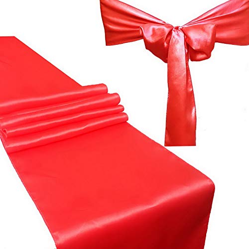 Amazon Com Werrox Combo Pack 2 Satin Table Runners 12 X