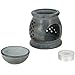 Indian Decorative Items for Home Handmade Lamps Tealight Candle Holder Grey Soap Stone 3 Inch