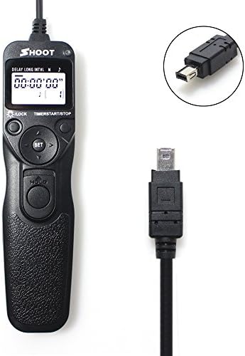 PinRui MC-DC2 LCD Wired Shutter Release Timer Remote Control for Nikon D90 D600 D610 D3100 D3200 D3300 D5000 D5100 D5200 D5300 D7000 Digital SLR Cameras