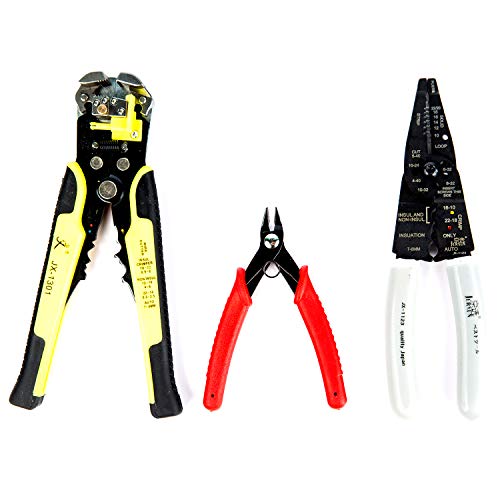 image for Fstop Labs Wire Stripper Crimping Tool Kit, 8 Inch Self-Adjusting Wire