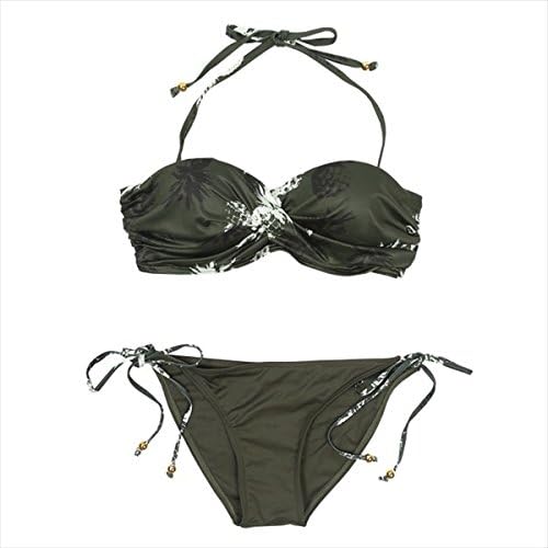 Amazon ティティベイト Titivate Sea Dress パイン柄ツイストバンドゥビキニ 水着 カーキ M 水着 オーバーウェア 通販