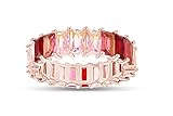 AFFY 18K Rose Gold Plated Emerald-Cut Multi Color