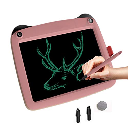 JRD&BS WINL LCD Writing Tablet for Kids Toys for 5-16 Years Old Girls,Boys,9 inch Drawing Board with Lock Erase Button for Adults for School and Office as Arithmetic,Charts or Message Board,Pink