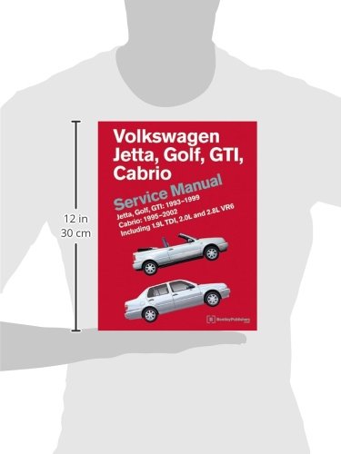Volkswagen Jetta, Golf, GTI: 1993, 1994, 1995, 1996, 1997, 1998, 1999 Cabrio: 1995, 1996, 1997, 1998, 1999, 2000, 2001, 2002 (A3 Platform) Service Manual: Including 1.9l Tdi, 2.0l and 2.8l Vr6