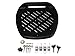 TMS TBOX-JK2016-K Matte Black X-Large Motorcycle Scooter Luggage Trunk Top Case Tail Box (Fits 2 Helmets New)