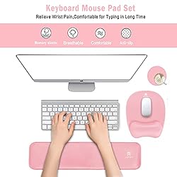 Memory Foam Set Keyboard Wrist Rest Pad & Mouse