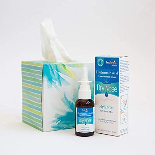 Hyalogic HylaMist Nasal Spray | Hyaluronic Acid Nasal Mist Spray Bottle | Nasal Moisturizer for Dry Nose | Stuffy Nose Relief | Grapefruit Seed Extract Nasal Spray | Antioxidant Mist – (2 oz / 59ml)