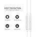 Abonex in-ear headset, Apple earphones, Remote control perfect for iPhone 6s 6 Plus 5s 5 4s 4 SE 5C iPad 7 8 7s IOS S7 S6 Note 1 2 3, Tablet PC and Other Compatible Devices (2 Pack- White)