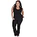 STRETCH IS COMFORT Women's Foldover Plus Size Yoga Pants Black 4X