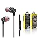 Phone Earphones, Earbuds with Microphone,Stereo Headphones Earbuds with Mic and Volume Control for iPhone Samsung and More Android Smartphones Tablets Laptop MP3/4（Black）