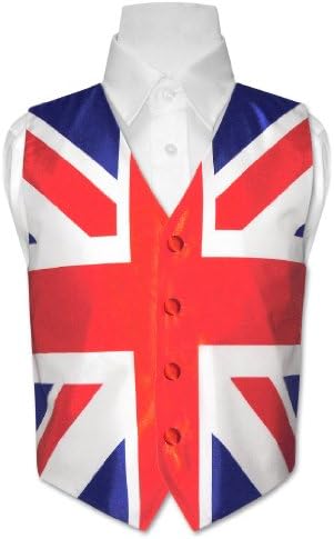 Boy's British Flag Dress Vest size 12