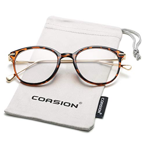 COASION Vintage Round Clear Glasses NonPrescription Eyeglasses Frames
