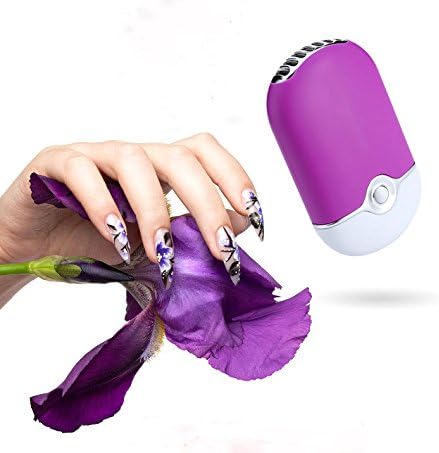 Mini Fan Air Conditioning Blower Handheld USB Rechargeable Bladless Portable Personal Air Conditioner for Eye Lashes Eyelashes Eyelash Extension Beauty Salon Tool