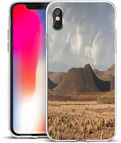 LifeCO Custom Phone Case Cover for iPhone X/XS 5.8",El Gray Andean Bolivia Along Road La Puerta to Paz South America Holidays Nature Red Design Canyon,Anti-Scratch Protective Soft Rubber Gel/TPU