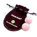 2-pcs Set Rose Quartz Balls 25mm Diameter by Polar Jade