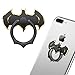 Cool Batman Ring, Bat Finger Ring, Cell Phone Finger Ring Stand Holder. Black + Gold Cell Phone Ring Stand Holder. Rotates 360 and 180 Degrees.