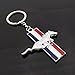 PrincessGifts Mustang 3D Pony Horse Chrome Metal Key Chain Car Logo Keychain Keyfob Keyring