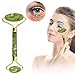 Face Ficial Jade Ice Roller – Natural 100% Real Jade Roller Anti Wrinkle Gua Sha Tool With Cooling Ice Roller for Face & Eye Puffiness Migraine Pain Relief Facial Massager Treatment Skin Care Products