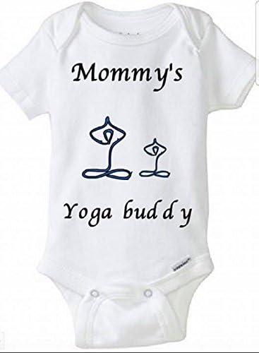 Infant baby onesie 100% Cotton onesies unisex yoga Buddy extra soft 3 to 6 M (New Born)