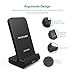 Wireless Charging Stand RAVPower 2 Coils Qi Certified Fast Wireless Charger 10W Qi for Galaxy S9, S9+, S8, S7 & Note 8, 5W Compatible iPhone XS MAX XR X 8 Plus and All Qi-Enabled Devices (Black)