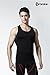 TSLA Men's Athletic Compression Sleeveless Tank Top, Cool Dry Sports Running Basketball Workout Base Layer, Zero Sleeveless Black & Red, Medium