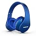 LOBKIN Bluetooth Headphones Over Ear, Stereo Wireless Headset with Microphone, Foldable Wireless and Wired Headphones with TF Card MP3 Mode and FM Radio for iPhone/Samsung/iPad/PC primary