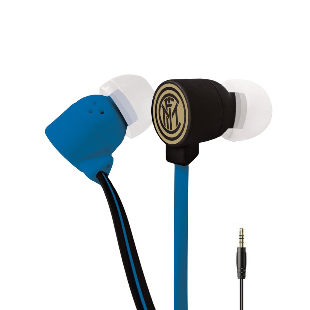 Inter Techmade Earphones Edition, FC 1908, Microphone and Function Button, Black