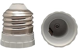 E26 to E17 Bulb Socket Reducer, Step Down Light Bulb Base Converter, Adapter for Smaller Candelabra E17 Bulbs Chandelier