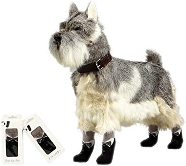 ZERVIOE Pet Dog Socks for Hardwood Floor Indoor Wear Paw Protection (Small)
