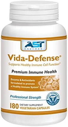 Vida-Defense – 180 Vegetarian Capsules - Healthy Immune Cell Support – Premium Natural Enzyme and Antioxidant Formula – AST Enzymes