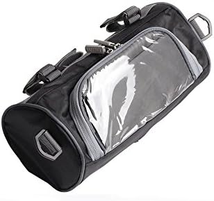 Handlebar Bag, Waterproof Touch Screen Bike Mount Phone Holder &amp; Detachable Strap Shoulder Bag For Samsung Galaxy S7 Edge J3 J7 iPhone X 8 7 Plus LG G6 (Black)