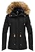 Wantdo Women's Waterproof Ski Fleece Jacket Mountain Parka Warm Faux Fur Collar