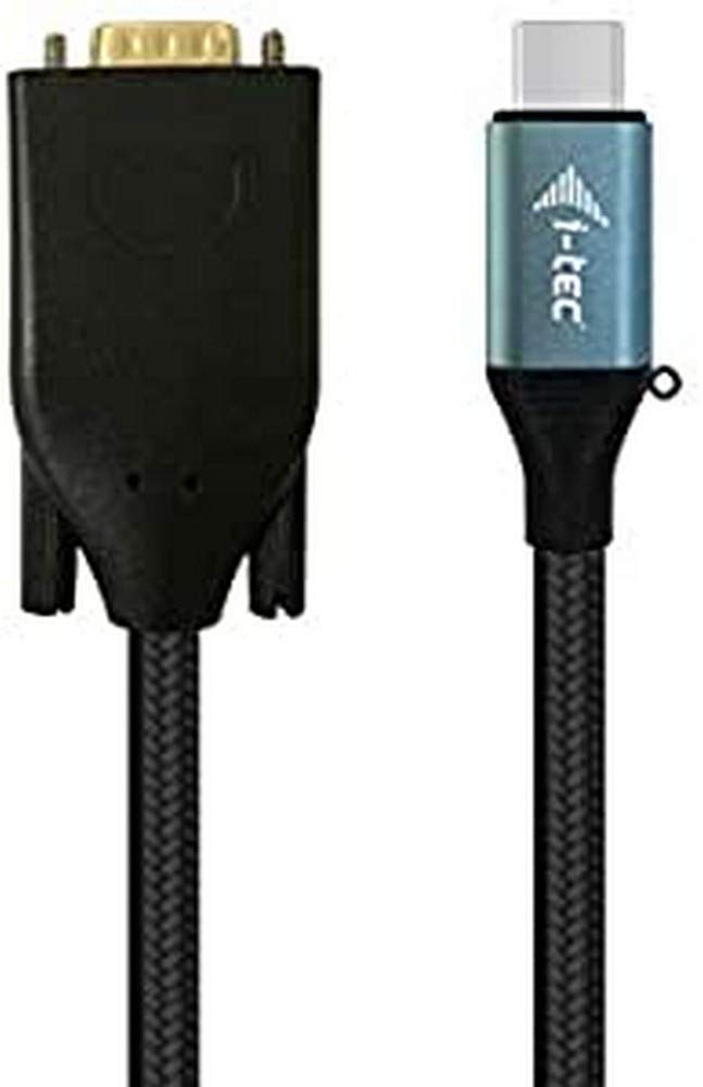 i-tec USB-C to VGA Cable Adapter 1x VGA Full HD+ for Windows Mac OS Thunderbolt 3 Compatible 150cm