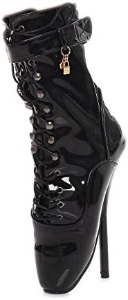 Ballet Ankle Boots – Black, Red, Pink, White, Clear Size 3.5 - 11