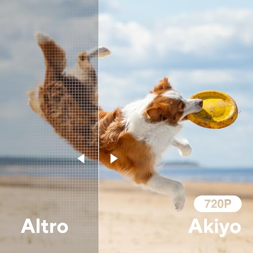 Projector AKIYO O1 Portable Projector 15000 Lumens, 2026 Upgraded 4K Video Projector Support Full HD 1080P, Car Keystone, 50% Zoom, 360° Rotatable for Phone/TV Stick/HDMI/USB/TF