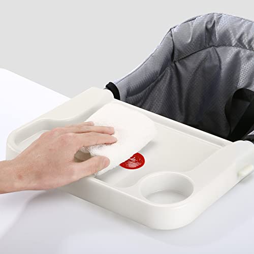 Hook On Chair with Removable Dining Tray, Portable Table High Chair