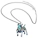 BONSNY Collection “Bowser” Love Heart Enamel Alloy Pets English Bull Terrier Dog Necklace Women Pendant 18