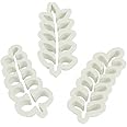 PME Wreath Eucalyptus Cutter for Cake Decorating Set of 3, Standard, White