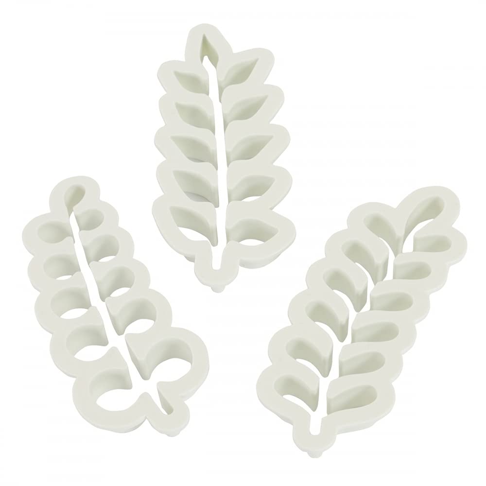 PME WE333 Christmas Wreath Eucalyptus Cutter 3 Piece, White