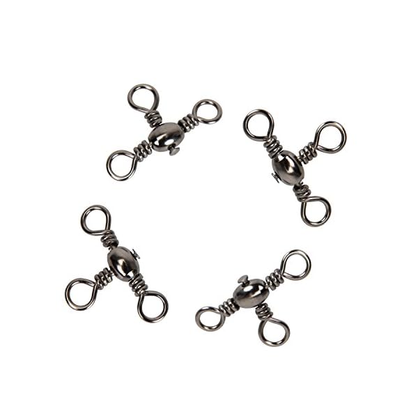 HYAENA-3-Way-Barrel-Fishing-Swivels-Set-Free-Fishing-Tackle-5-Sizes160-Pcs
