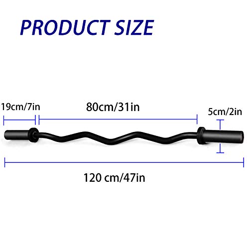 47-KurzhantelstangeCurlhantel-HantelstangeCurlstangeLanghantelstangeVerchromt-und-Geraendelt-mit-Federverschluessen-rutschfest-Hantel-Curlstange-SZ-StangeOlympia-HantelstangeSchwarz