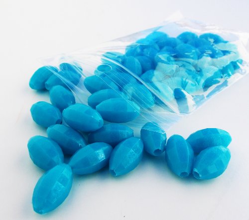 UPC 799632084471, Luminous Glow Fishing Beads 3/8&quot;x5/8&quot; 50 Pieces Blue