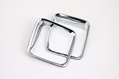 image for Nicebee Silver 4pcs Car Tail Light Guard Rear Lamp Trim Cover Ring Out