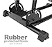 BikeHand Bicycle Floor Parking Rack Stand - for Mountain MTB & Road or Fat Bikes Indoor Outdoor Garage Storage - Max Tire Width 5
