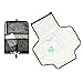 iaper Changing Pad by Bestonicle | Bonus - 2 x Luxury Soft Bamboo Face Towels | Waterproof Foldable Mat with Head Cushion - Diaper Changing Kit - Perfect Gift Travel Bag Newborn and Toddler