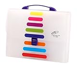 Lightahead® LA-7568 Expanding File Folder with handle and insert button with 13 pockets. as pictured